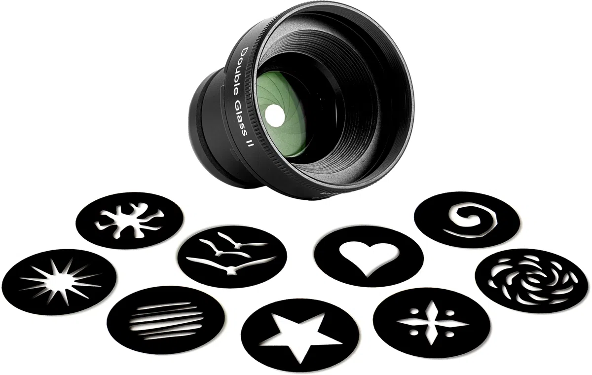 LensBaby - Ottica Doppio Vetro II - Versione migliorata - Compatibile con tutti gli obiettivi Optic Swap attuali e precedenti - Diaframma regolabile manualmente