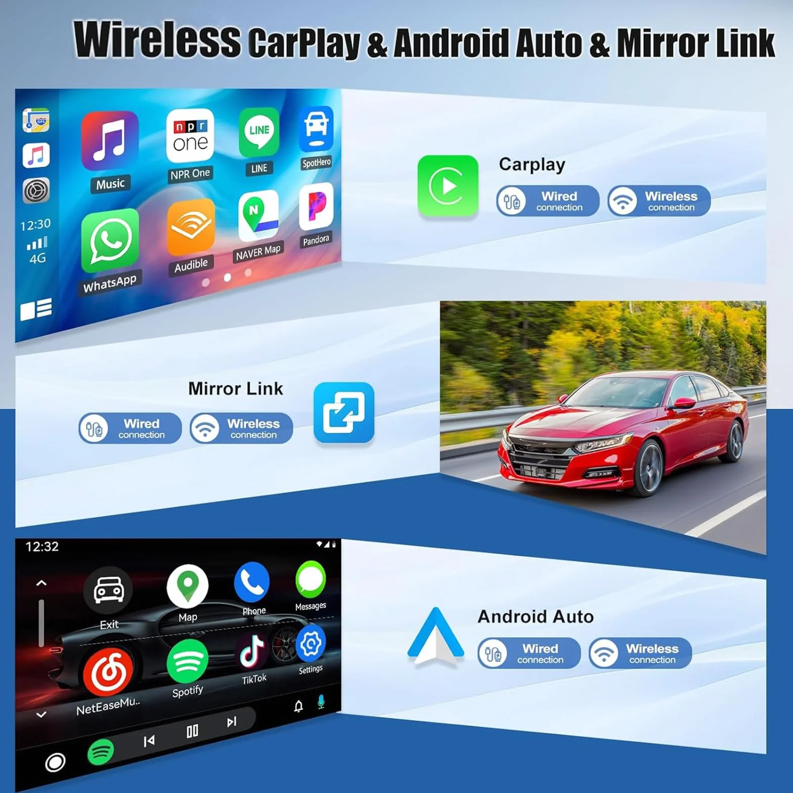 Autoradio Android 15 per Dodge RAM Promaster Cargo Van 2022-2024 | Unità principale touch screen da 9"Wireless CarPlay Navigazione GPS automatica Android Bluetooth WiFi 5G SWC Telecamera