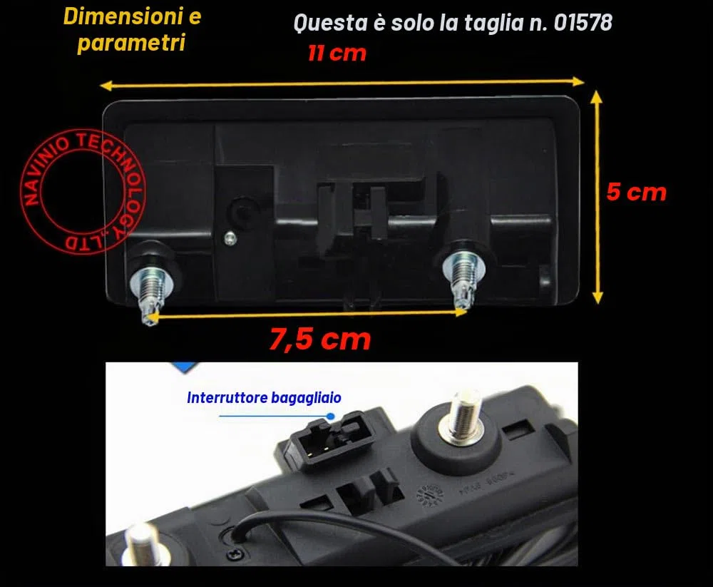 Telecamere per retromarcia Fotocamera di retromarcia di notte Viosn Handle che inverte macchina fotografica per VW Tiguan Touareg Passat Golf VI Variant A4 B8 S5 (8T) Q5 Q3 A6L A8L RS6