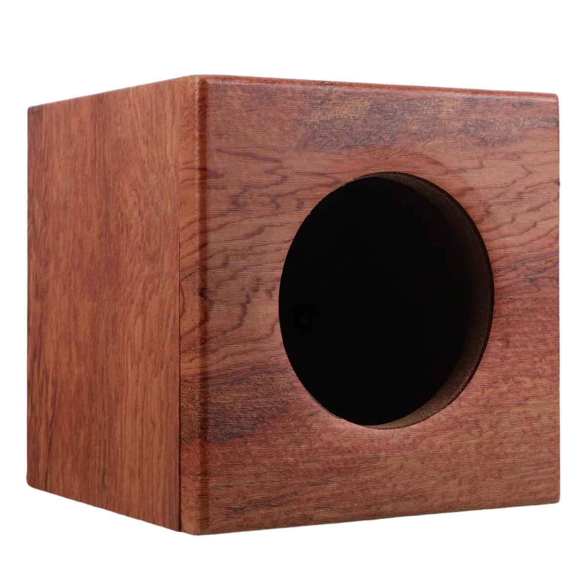 iplusmile Cassa Altoparlante in Legno a Strisce da 4 Pollici per Auto e Camion Cassa di Risonanza Stabile e Resistente alle Vibrazioni Contenitore Sonoro per Subwoofer Accessorio per