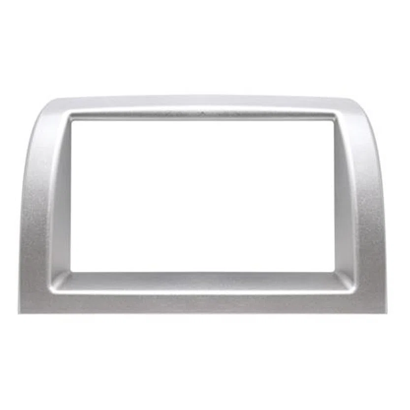 MASCHERINA MONTAGGIO AUTORADIO 2DIN COMPATIBILE LANCIA YPSILON 2003-2011 GRIGIO CHIARO