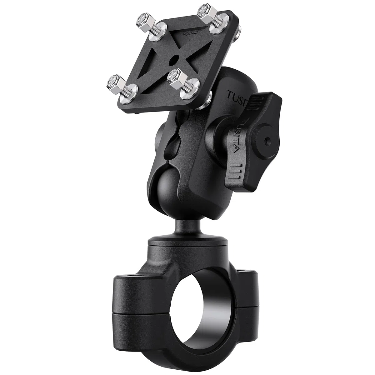 TUSITA Moto Supporto Compatibile con Garmin Montana, Zumo XT - Base Ferroviaria