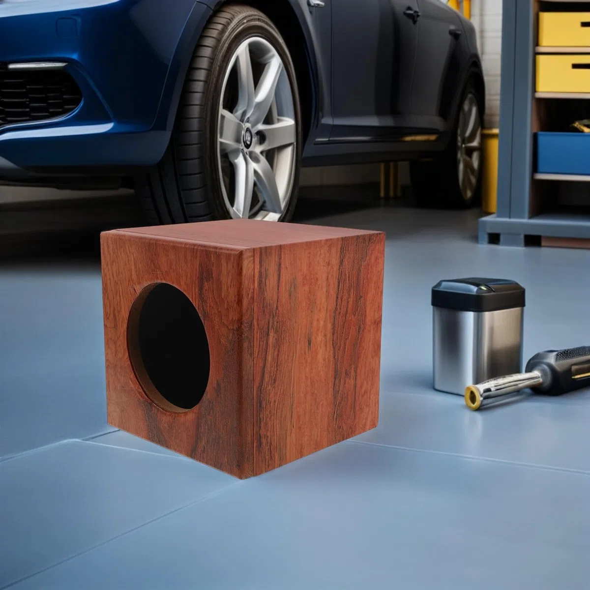 GANAZONO Cassa Altoparlante Auto Miglioramento Chiarezza Suono 5 Pollici in Legno per Veicoli e Scatola e Messa a Punto per Guida e Casa