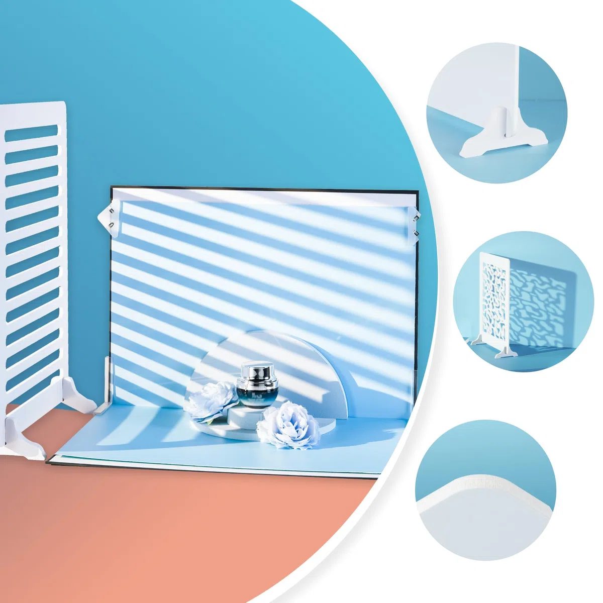 4 pezzi accessori per la fotografia del prodotto, tavole luminose e ombra, 40 x 30 cm, adatte per alimenti, gioielli, cosmetici, artigianato e altri piccoli prodotti fotografia