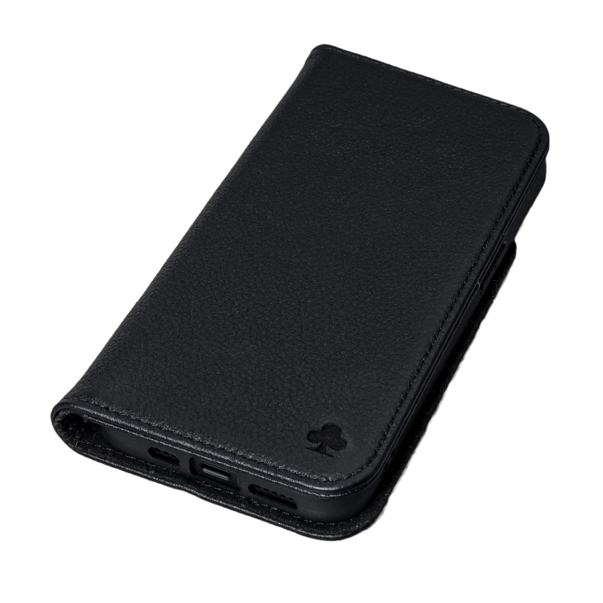 Porter Riley Custodia in Pelle per Iphone X/Iphone Xs. Supporto/Copertura/Portafoglio [Slot Per Schede] [Supporto Orizzontale] [Telaio Resistente] (Nero Assoluto)