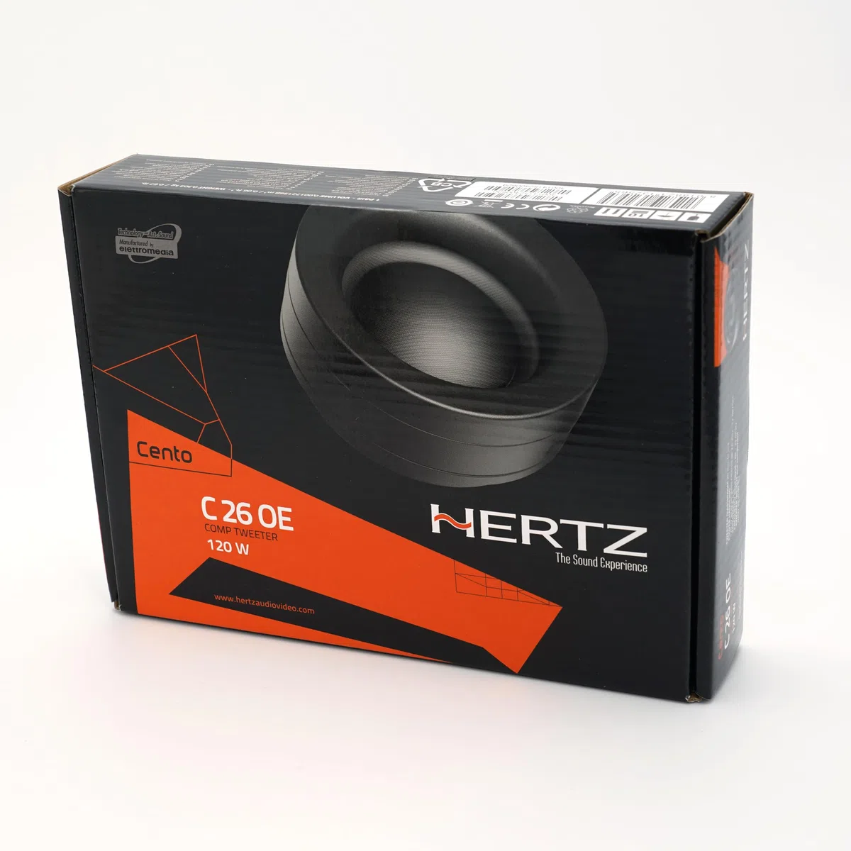 Hertz C 26 OE – Coppia di tweeter da 26 mm per installazioni OEM, potenza di picco 120W, design compatto con cupola in Tetolon e magnete al neodimio