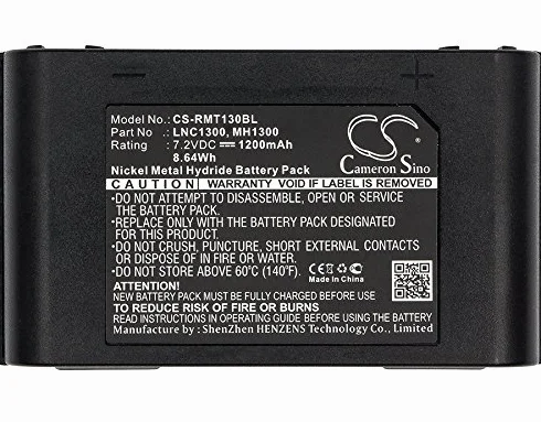 CS-RMT130BL Batteria 1200mAh compatibile con [Ravioli] MH1300, Micropiu sostituisce LNC1300, MH1300, NC1300