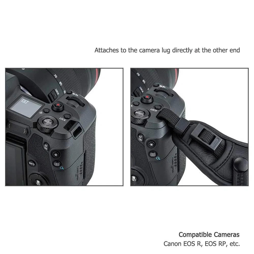 JJC - Cinghia da polso per fotocamera mirrorless adatta per Nik. Z7 Z7 II Z6 Z6 II Sony A1 A7C A7III A7II A7RIII A7RII A7SII A7SIII A6500 A6400 A6300 A6000 Fuji X-S10 X-T3 X-T2 Can. EOS R5 R6