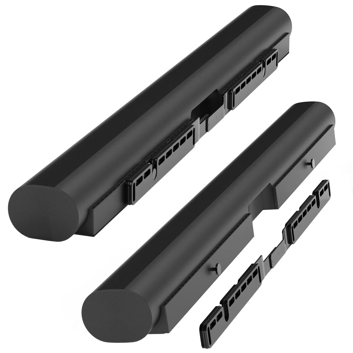 HumanCentric Supporto Compatibile con Sonos Arc Sound Bar (Nero) - Staffa di Montaggio Stile Galleggiante per Montaggio a Parete Sotto la TV