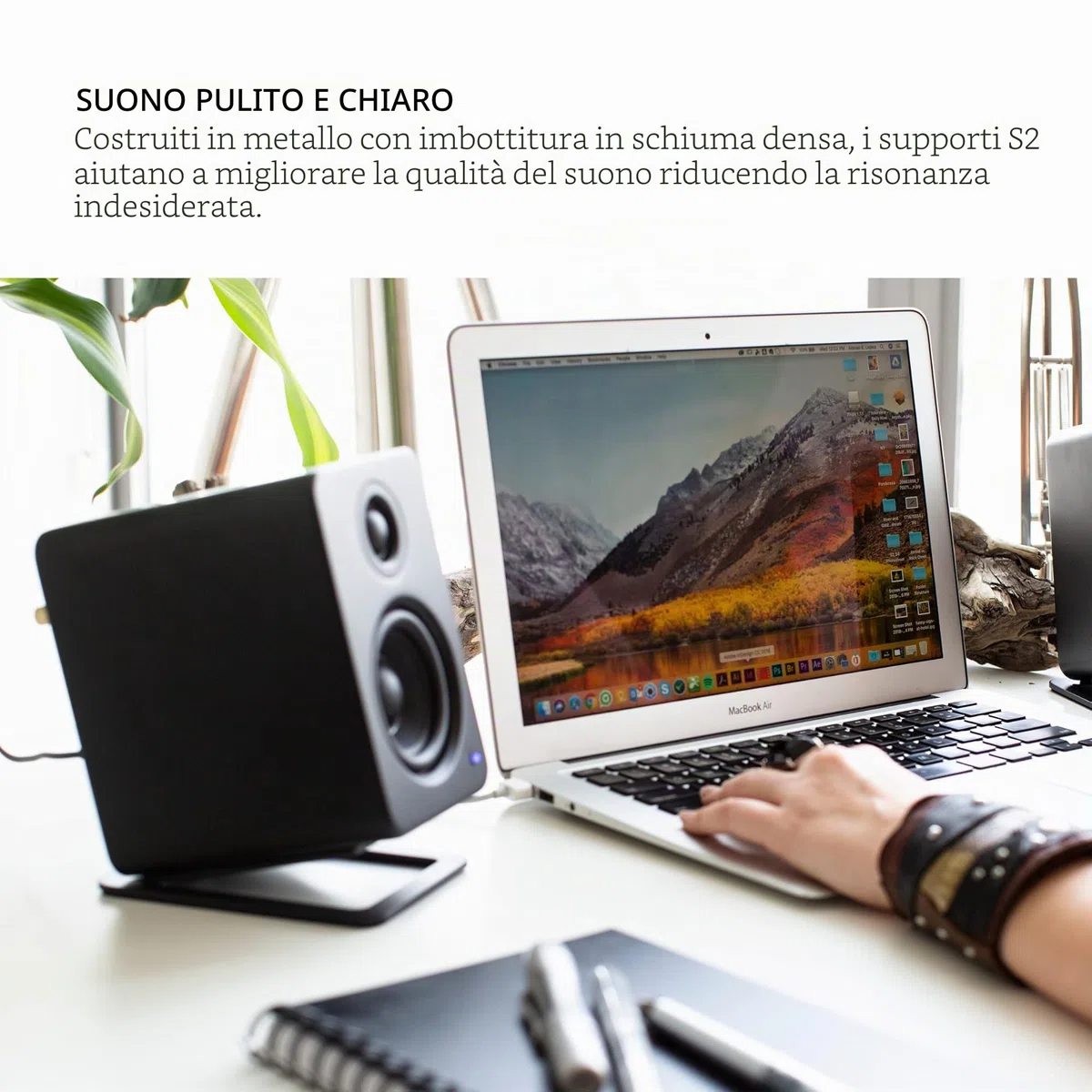 Kanto S2 Desktop Speaker Stand (Black)