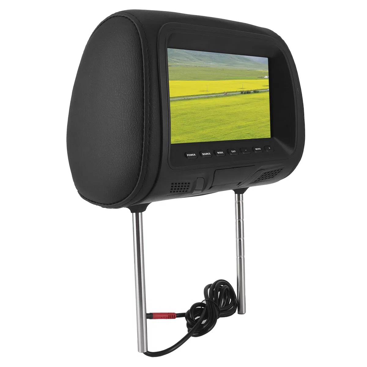 Sedile Posteriore per Auto Monitor per Lettore Multimediale MP5 Poggiatesta MP5 Display LCD Supporto da 7 Pollici Amplificatore USB Video per Poggiatesta del Veicolo Video per