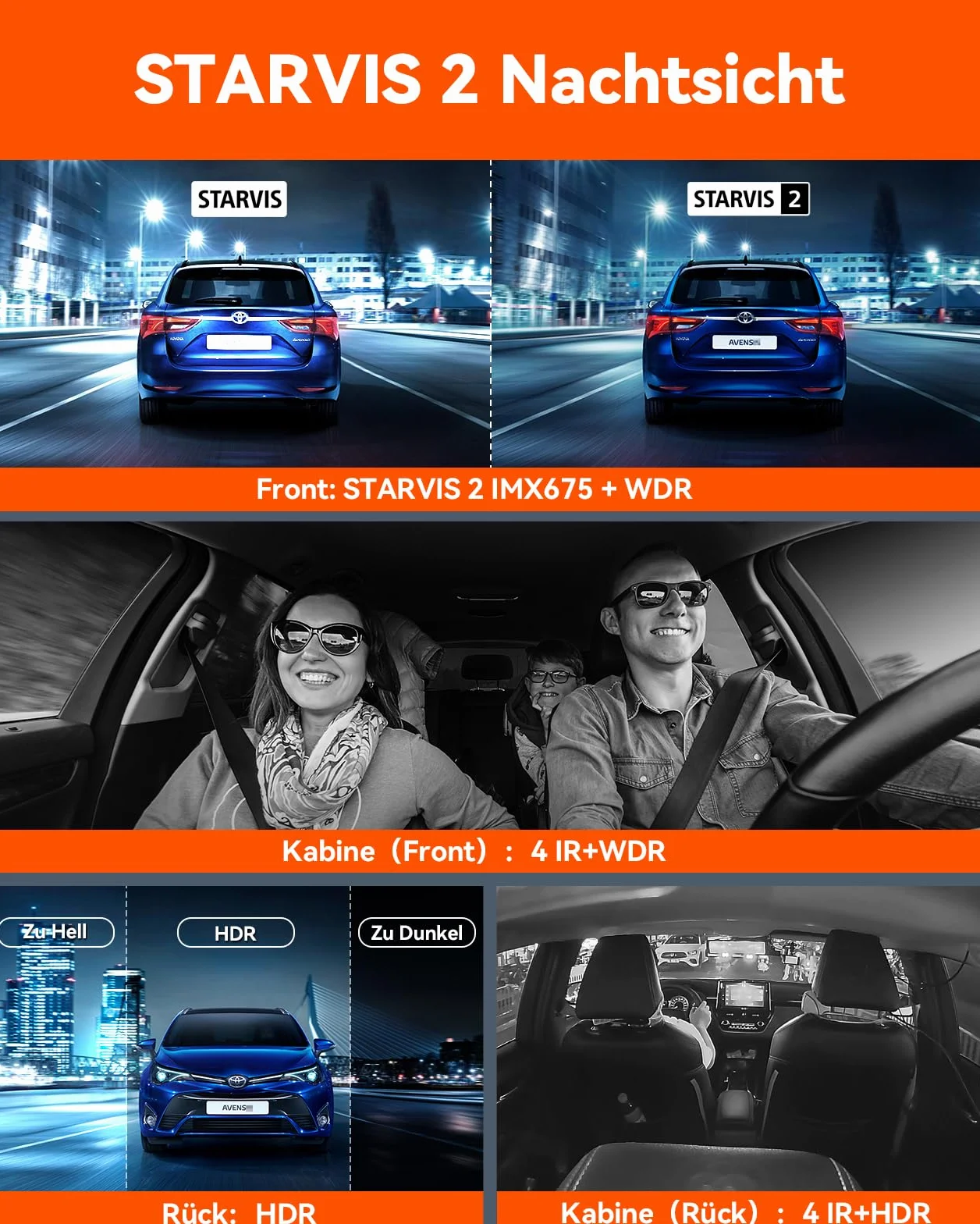 VANTRUE N5 4-Canali STARVIS 2 Dash Cam 5GHz WIFI GPS, 1944P/2.5K + Tripla 3HDR 1080P Telecamera per auto,VANTRUE Kit cablaggio USB-C regolabile con 2 stadi per Dashcam N5/N4/E3/E2/E1/N2S/N2 Pro, da 12