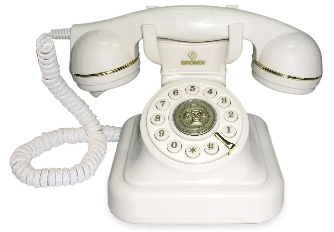 Brondi Vintage 20 Telefono Fisso, Bianco