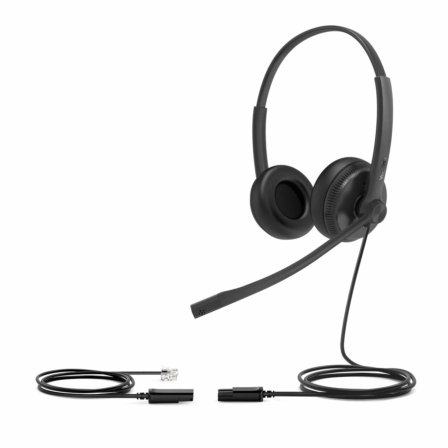 Yealink Headset YHS34 Dual - Due auricolari - con cavo di collegamento RJ