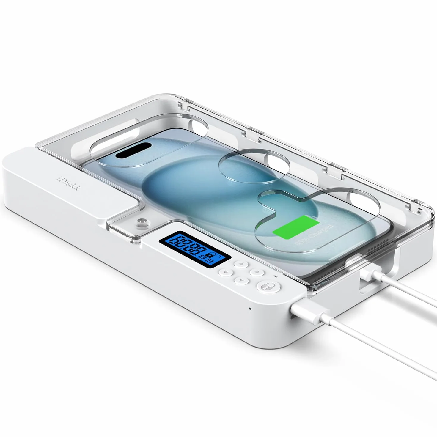 iDiskk scatola blocco telefono, prigione del telefono, autocontrollo timer serratura box per i bambini e Ault, bloccare iPhone e Android telefono via
