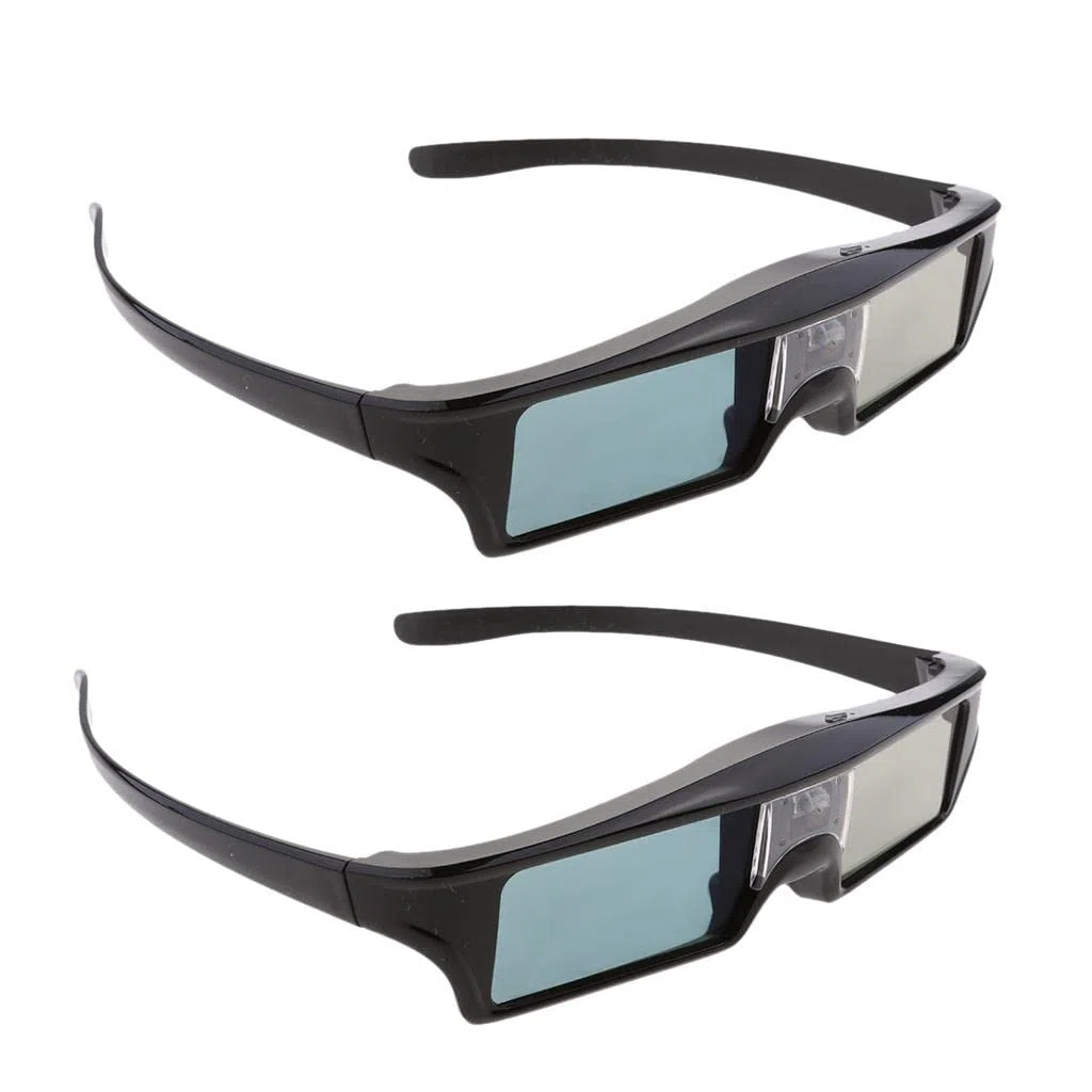 2 x 144Hz Ricaricabili 3D DLP LINK Occhiali Attivi Proiettore TV