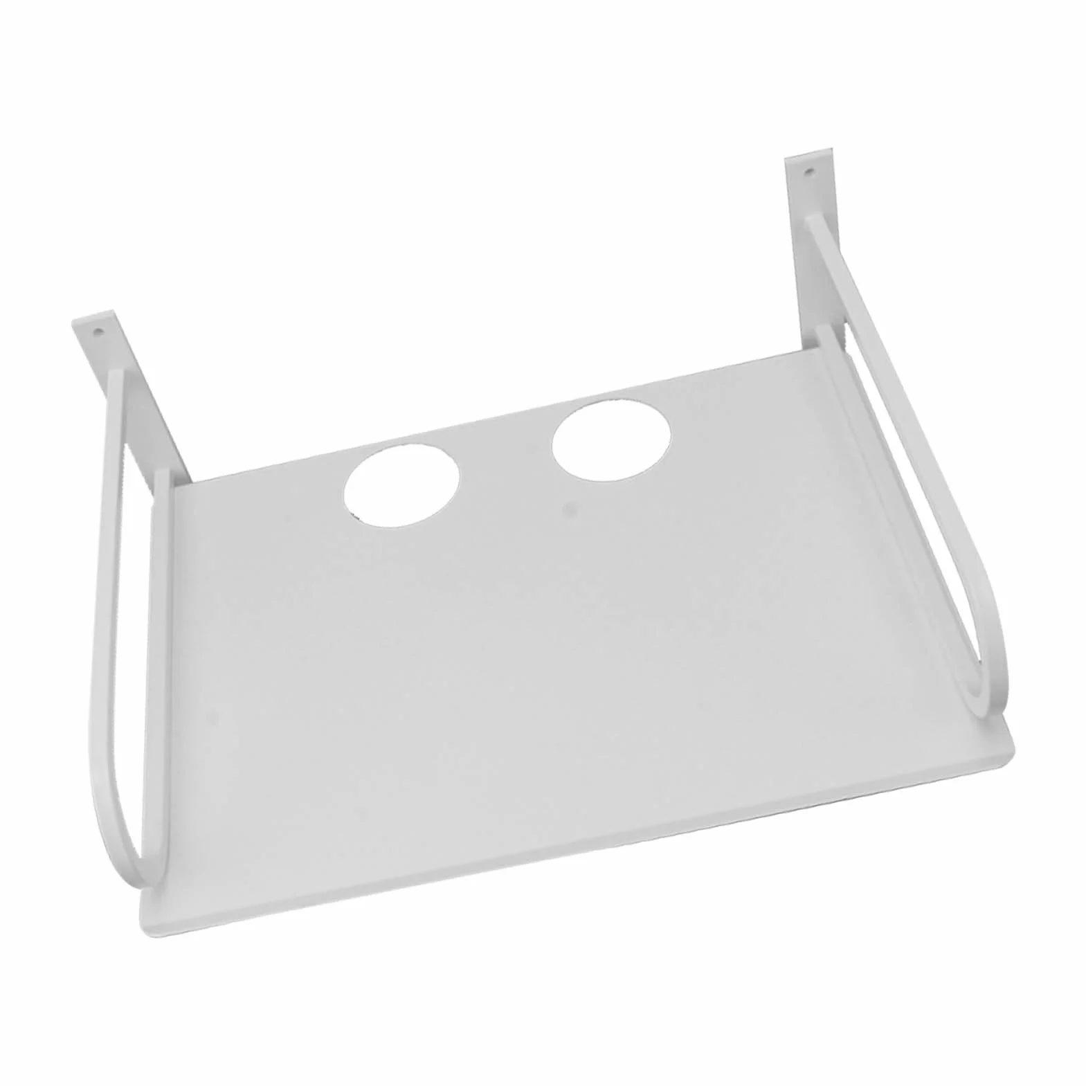 Syrisora ​​Mensola per Proiettore a Parete Mensola per Proiettore Galleggiante in Alluminio per Router TV Box Lettore Dvd Cable Box (Bianco)