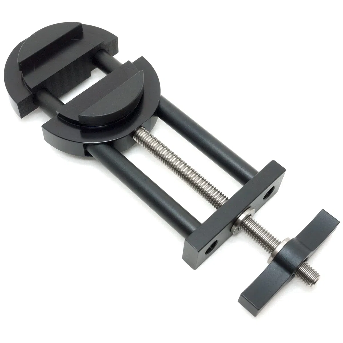 attrezzo con morsa in acciaio per la riparazione di obiettivi e anelli di raccordo da 27 mm a 130 mm