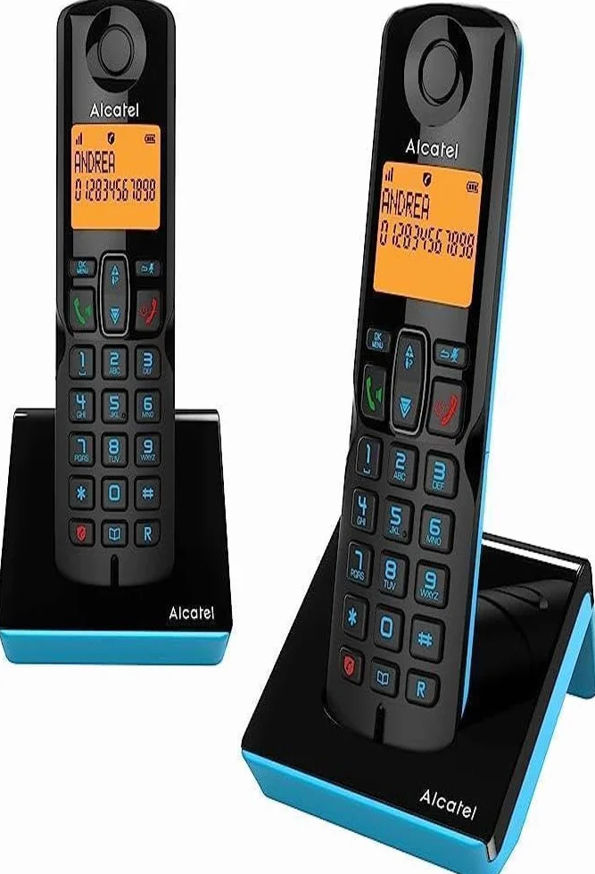 ALCATEL S280 Duo Nero e Blu, telefono senza fili con un portatile aggiuntivo Plus Blocco chiamate evoluto