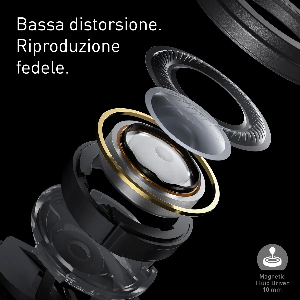 Technics EAH-AZ100E-N Auricolari Wireless con Cancellazione del Rumore, Bluetooth Multipoint, Voice Focus AI, Comode Cuffie In-Ear, Oro Champagne