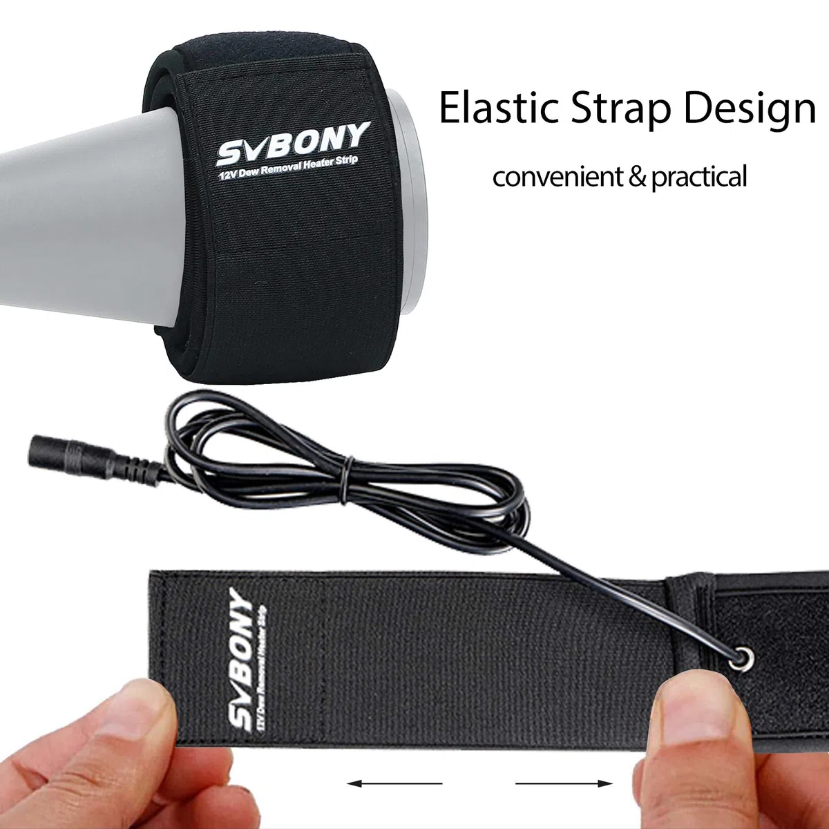 Svbony SV192 Riscaldatore Lente, Riscaldatore per Riscaldatore per Obiettivo Rugiada, Regolatore di Temperatura da 560 mm 12V Striscia Riscaldatore di Rugiada Universale per Telecamera Telescopica