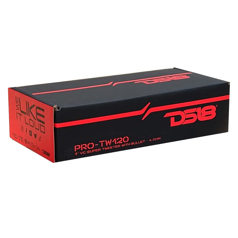 2 DS18 PRO-TW120 super tweeter grigi in alluminio da 120 watt rms e 240 watt max da 7,90 cm di diametro impedenza 4 ohm sensibilità 103 db, a coppia + 2 condensatori e 3 sticker omaggio