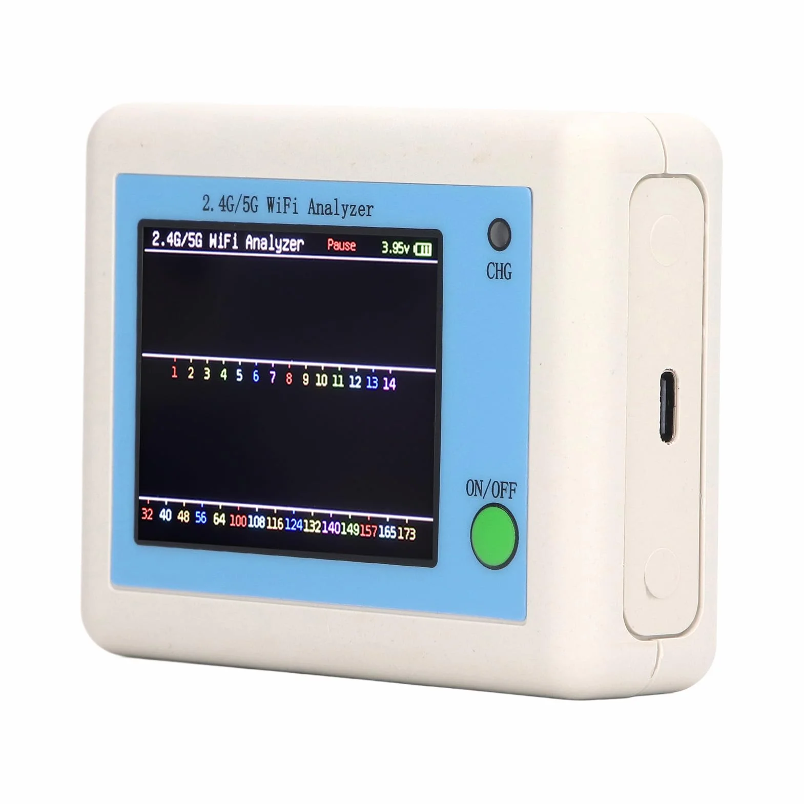 Analizzatore di segnale WIFI, 2.4G/5G Analizzatore Wifi Analizzatore di Spettro Wi-Fi, scanner di segnale WIFI Analizzatore di Rete Analizzatore di Segnale Wifi per casa e ufficio