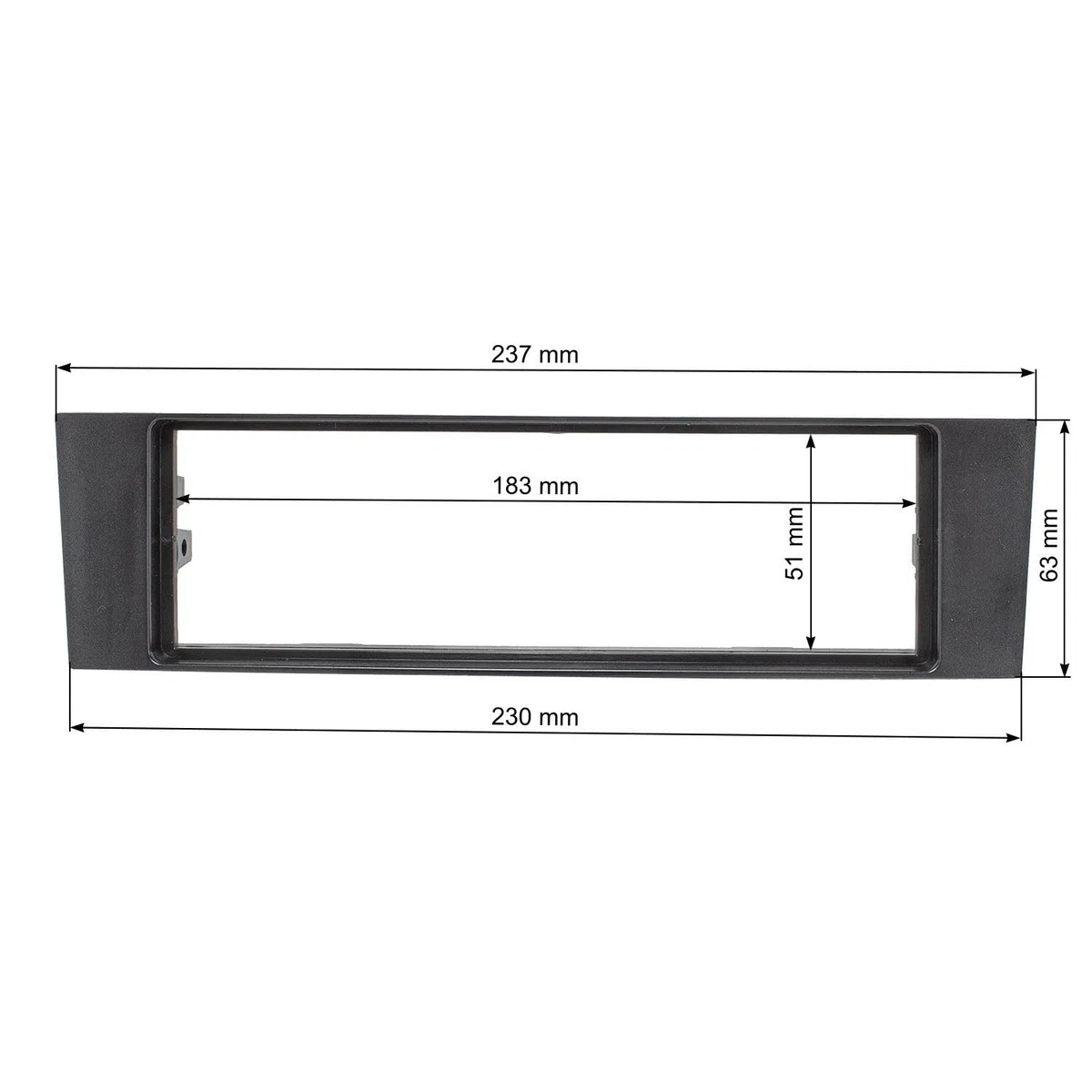 tomzz Audio 2403-030 Set di pannelli radio compatibili con Audi A3 A3 Sportback 8P 8PA nero con adattatore sistema attivo Adattatore antenna ISO alimentazione fantasma DIN