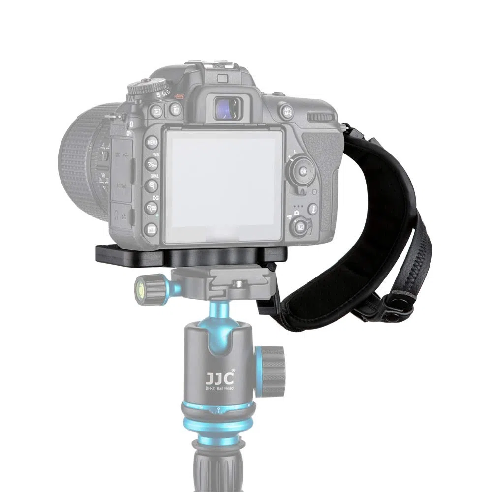 JJC DSLR Fotocamera Cinghia da Polso con Piastra U per Can. EOS R8 R6II R10 R7 R5 R6 5DIV 6DII M50II M200 90D 850D 200DII Son. FX30 ZV-E10 H400 Panason. Lumix DC-G100 G110 FZ1000 FZ300 Sigm. fp (NERO)