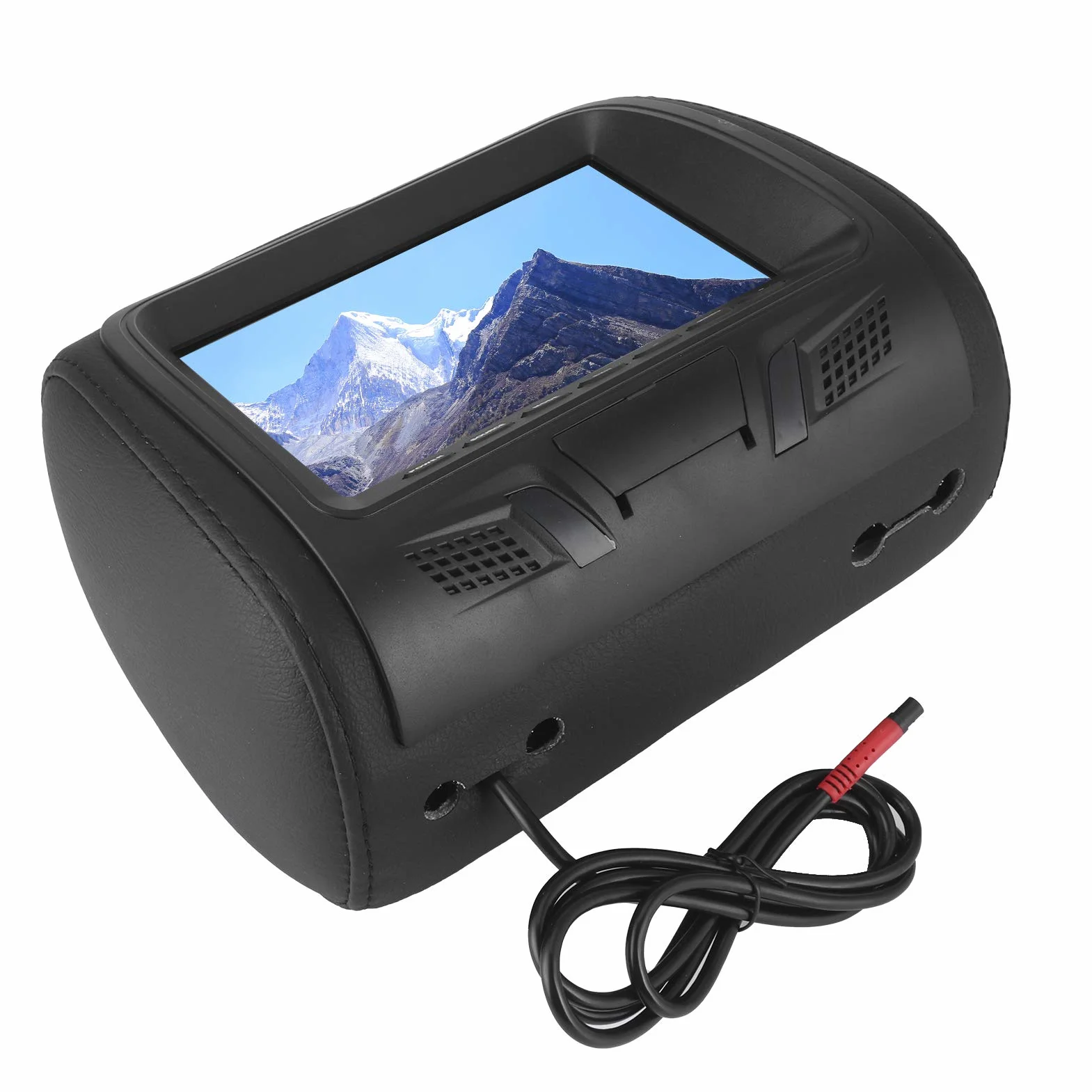Sedile Posteriore per Auto Monitor per Lettore Multimediale MP5 Poggiatesta MP5 Display LCD Supporto da 7 Pollici Amplificatore USB Video per Poggiatesta del Veicolo Video per