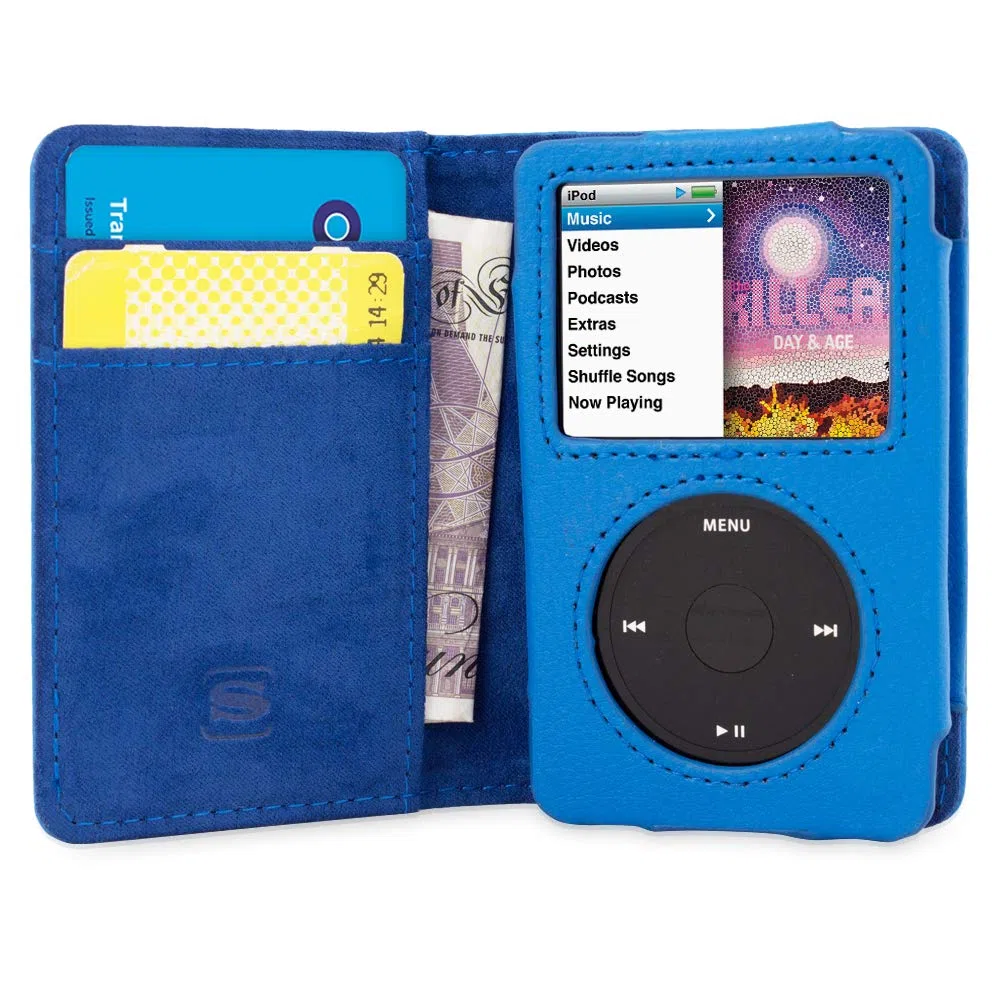 Snugg™ - Custodia in pelle per iPod Classic, colore: Blu