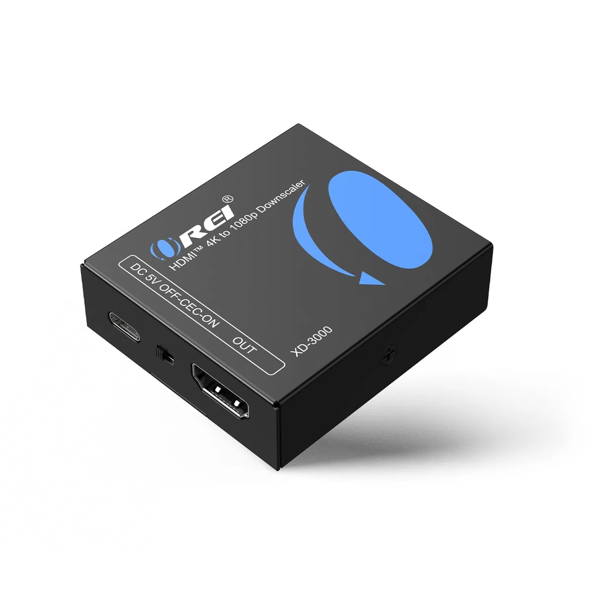 Downscaler HDMI XD-3000 - Convertitore HDMI 2.0 da 18 Gbps con 4K@60Hz (4:4:4), HDCP 2.2, gestione EDID, blocco CEC, alimentazione USB-C