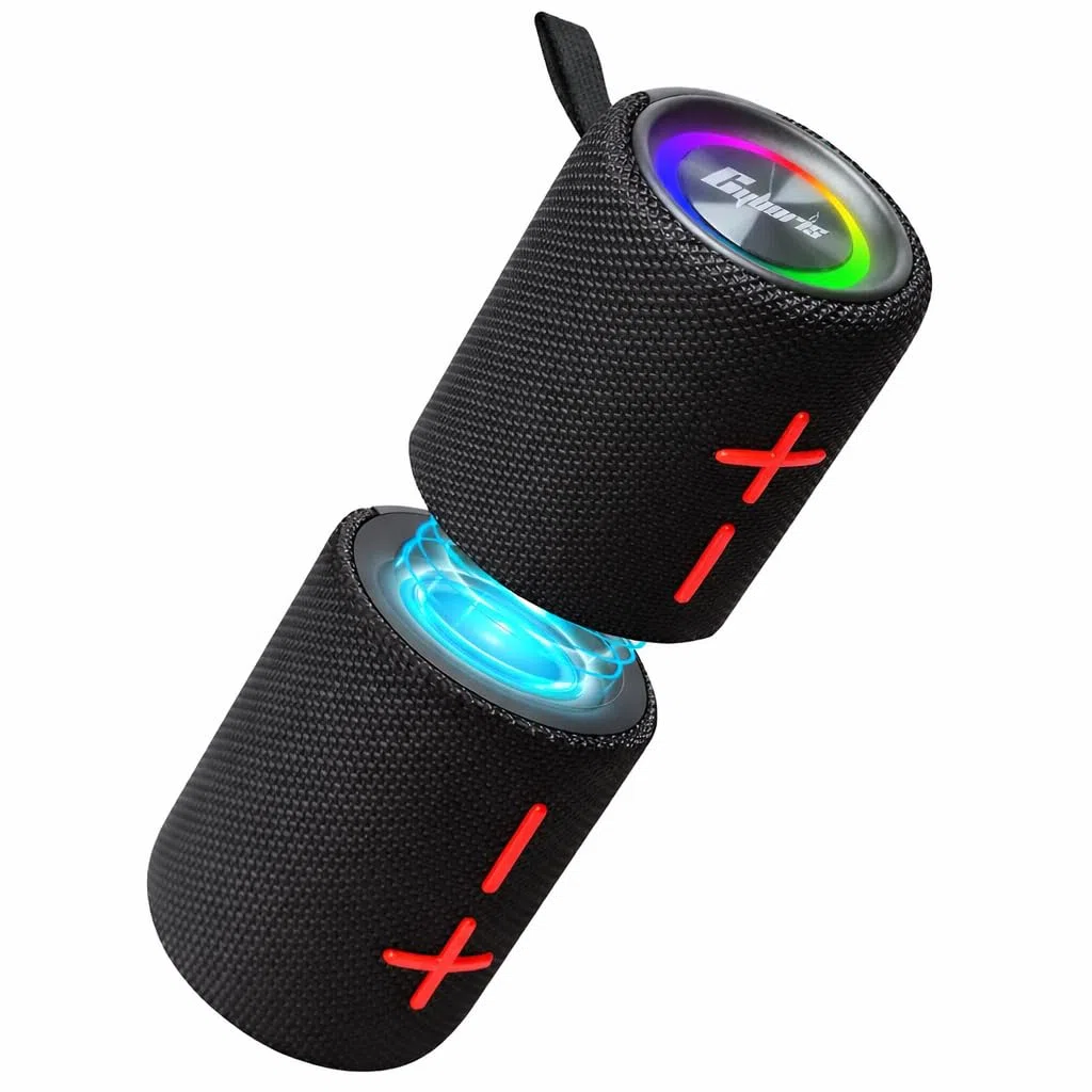 Altoparlante Bluetooth doppio, 2 in 1, magnetico, IPX6, impermeabile, con audio stereo Loud da 20 W, Bluetooth V5.3, 24H Playtime, Multiple Pairing for Home, Outdoor or Travel