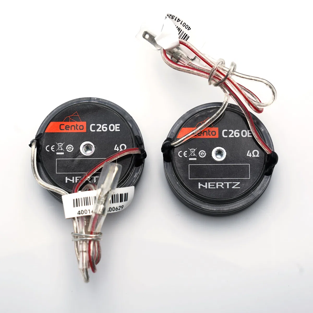 Hertz C 26 OE – Coppia di tweeter da 26 mm per installazioni OEM, potenza di picco 120W, design compatto con cupola in Tetolon e magnete al neodimio