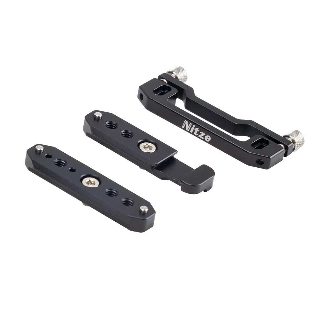 Nitze Mounting Plates Kit für Atomos Ninja V/Ninja V+, Ninja V Montageplatten Kit Einschließlich NATO Schienen und HDMI Kabelklemme – Ninja V-MPKIT
