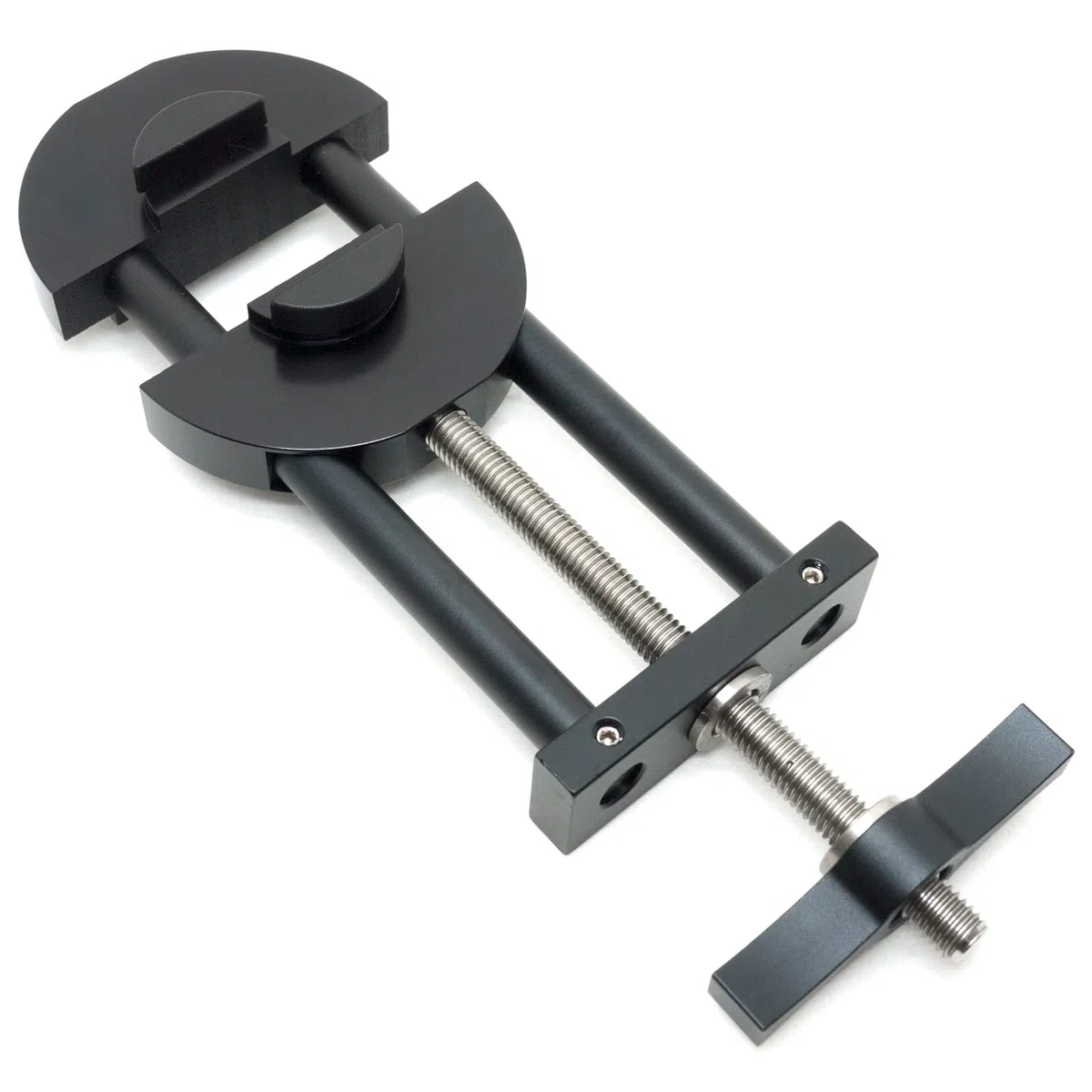 attrezzo con morsa in acciaio per la riparazione di obiettivi e anelli di raccordo da 27 mm a 130 mm