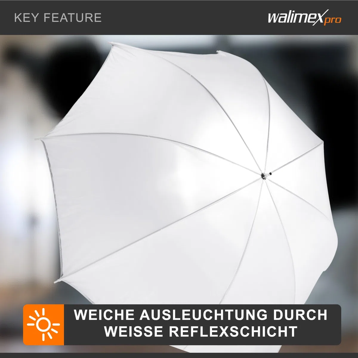 Walimex Pro Schirmsoftbox Durchlicht 109 cm