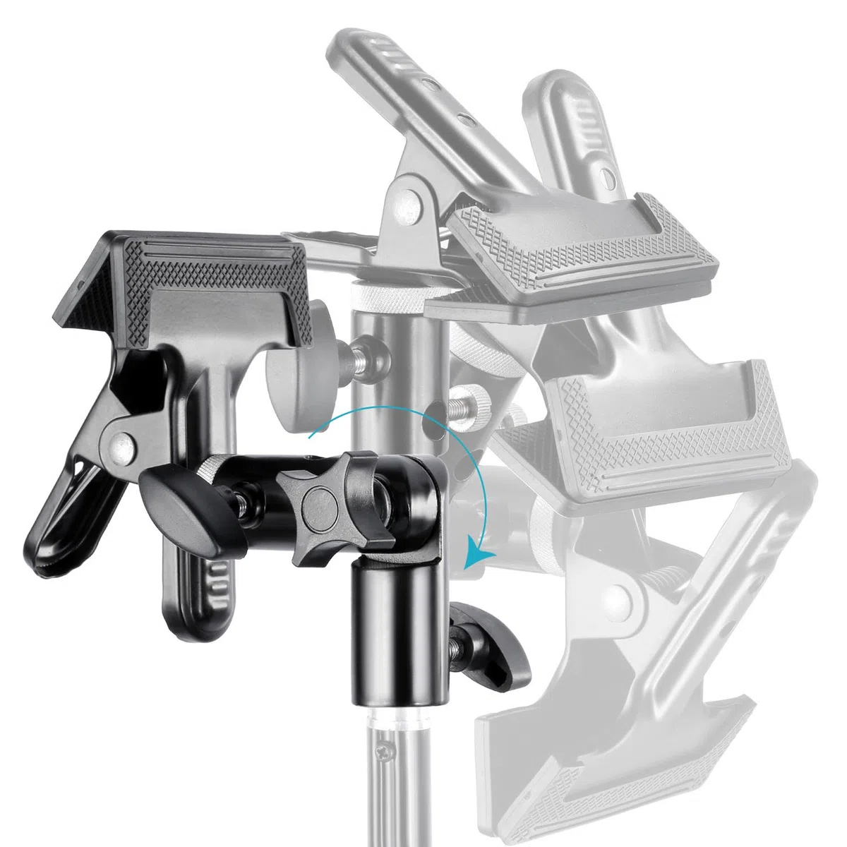 Neewer 2 PCS Supporto per Morsetto in Metallo Resistente per Studio Fotografico con Attacco per Supporto Luce da 5/8" per Riflettore