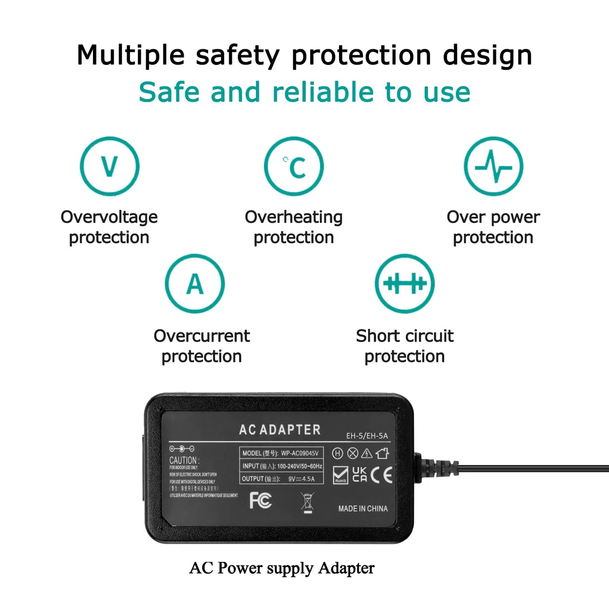 EH-5 Adattatore di alimentazione CA EP-5B Accoppiatore CC EN-EL15 Batteria fittizia per fotocamere Nikon Z7 Z6 D7500 D7200 D7100 D7000 D850 D810 D800 D800E D750 D610