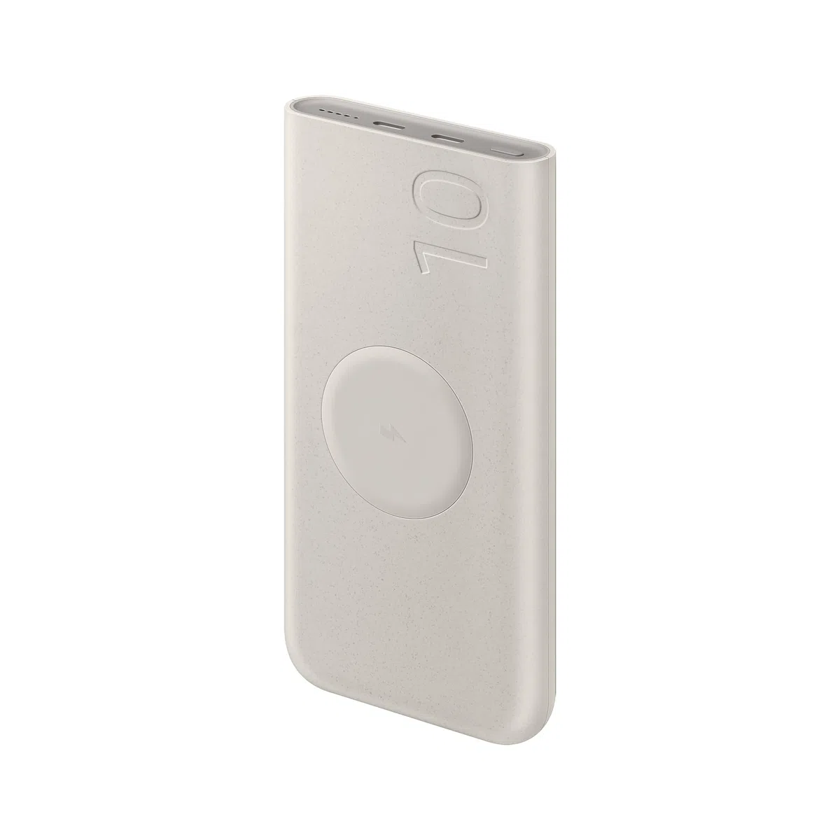 Samsung Caricabatterie Portatile Wireless, Power Bank Super Fast Charging 25W 10.000 mAh, 2 porte di ricarica USB-C e ricarica Wireless, Beige