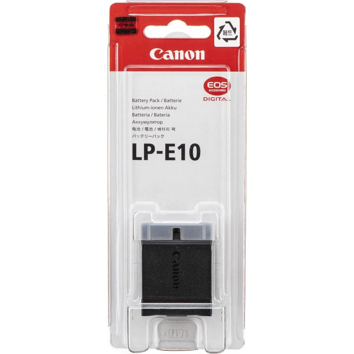 Canon 5108B002 - Batteria LP-E10, nera, per Canon EOS 1100D, EOS 1200D
