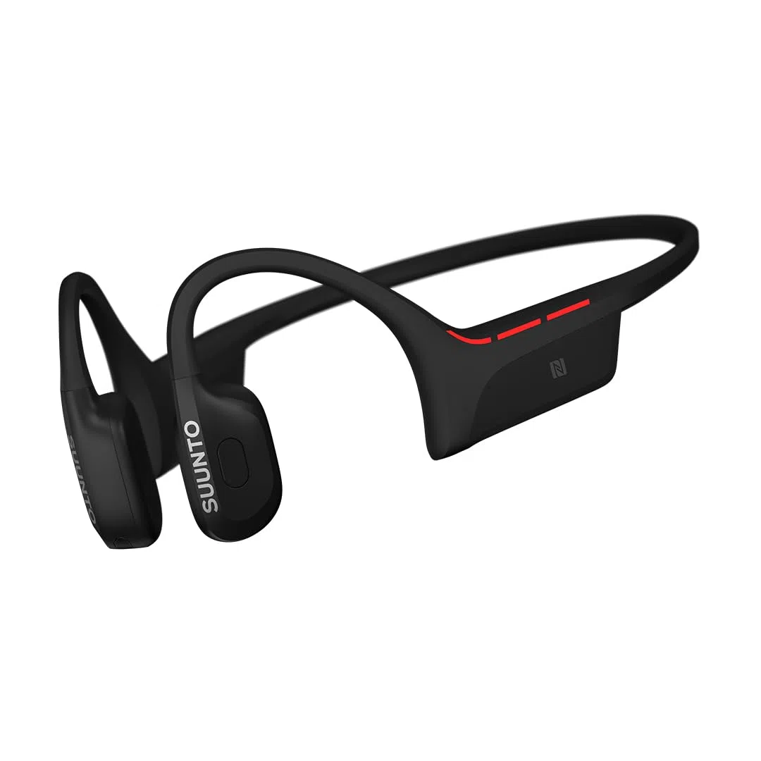 SUUNTO Wing 2 Cuffie Open-Ear, Cuffie Bluetooth a Conduzione Ossea, Impermeabili IP66 (Resistenti al Sudore), Luci di Sicurezza Intelligenti, Feedback Vocale, 12H di Autonomia + Powerbank da 24H