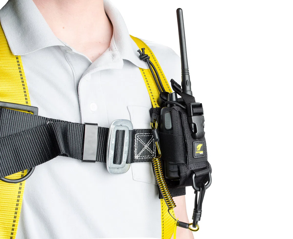 3M HOL-ADJRADIO dBi/sala Python, Fondina per radio, Nero, Compatibile con Android e iOS, D-Ring