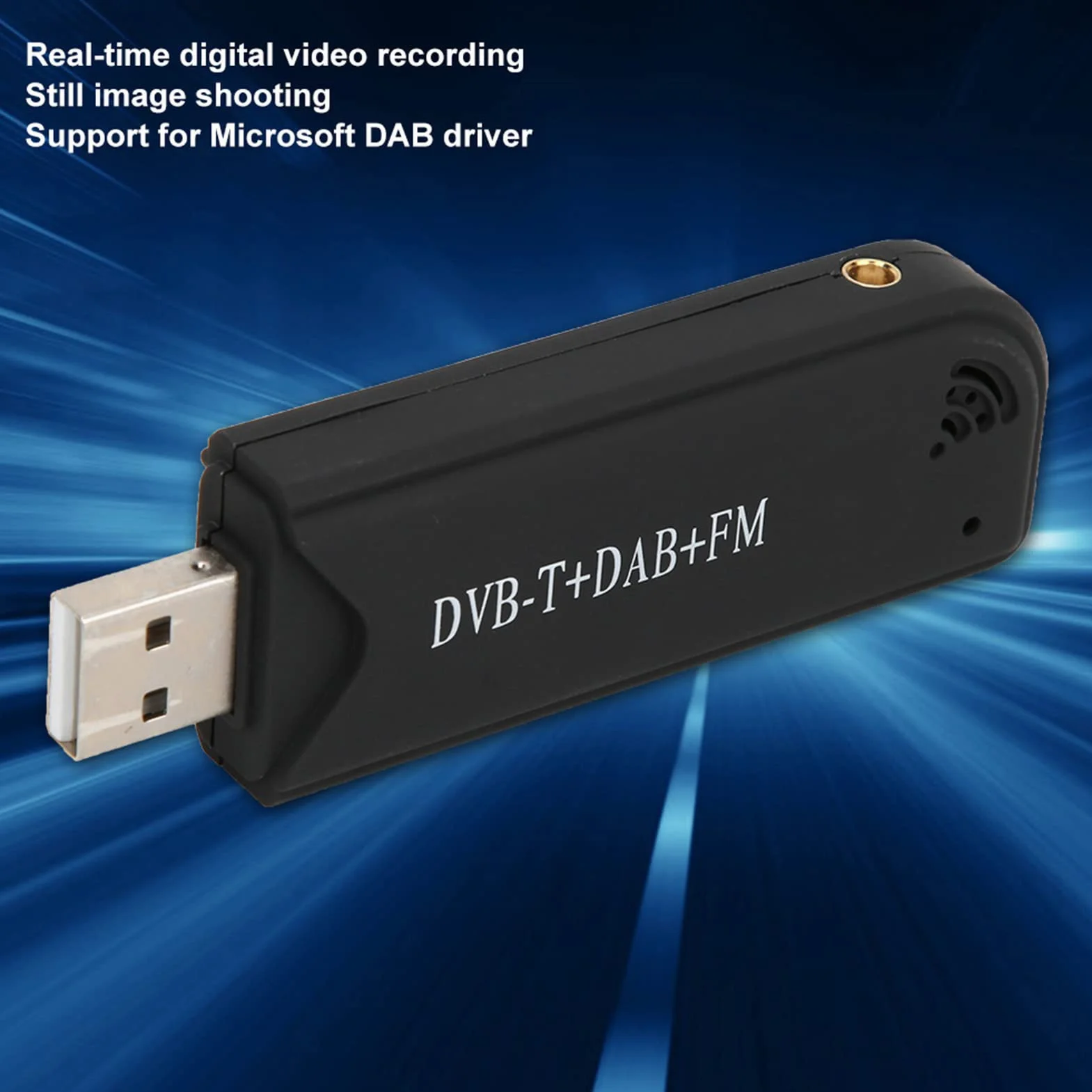 RTL2832U Ricevitore Sintonizzatore TV Digitale USB DVB-T FM SDR Dongle Stick per Utenti di Driver DAB con Registrazione Video in Tempo Reale e Supporto Multilingue