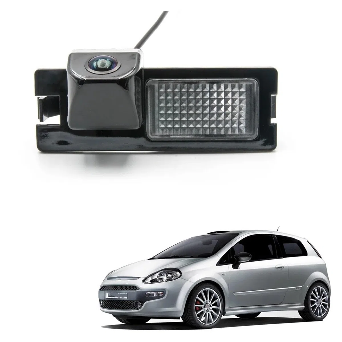 Telecamera Posteriore Per Fiat Per Grande Per Punto Per EVO CCD HD AHD Fisheye Telecamera Per Retrovisione Accessori Per Monitor Di Parcheggio Retromarcia Per Auto(D170 AHD 720P)