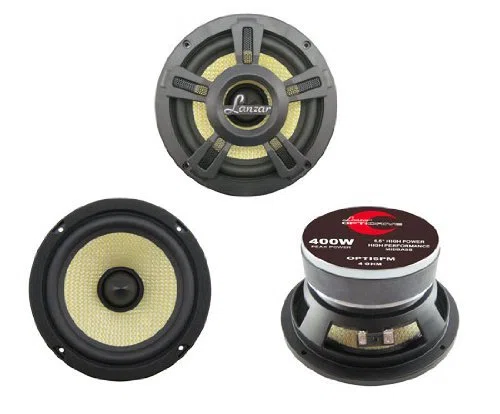 Lanzar OPTI6PM Round 1-way 400W car speaker - Car Speakers (1-way, 400 W, 220 W, 4 Ω, 92 dB, 65 - 7000 Hz)