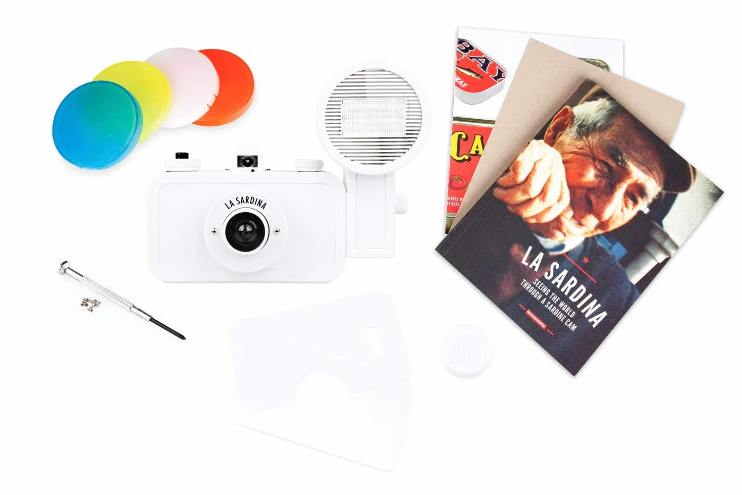 Lomography Macchina Fotografica Analogica La Sardina & Flash - Diy