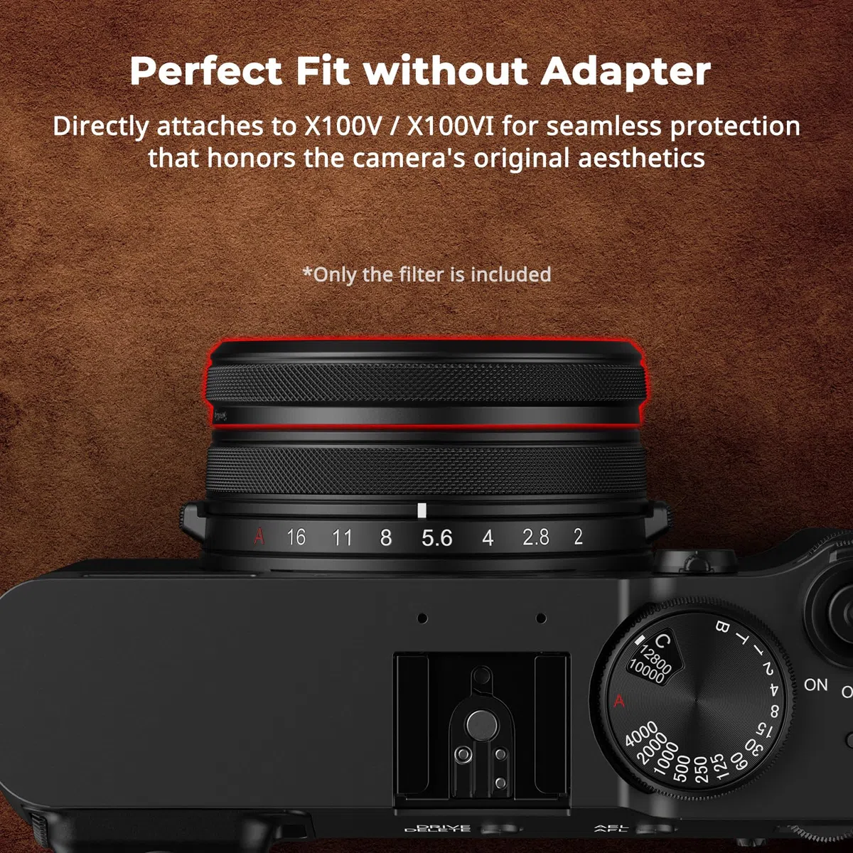 SmallRig Filtro UV per Fujifilm X100VI / X100V (nero) 5852