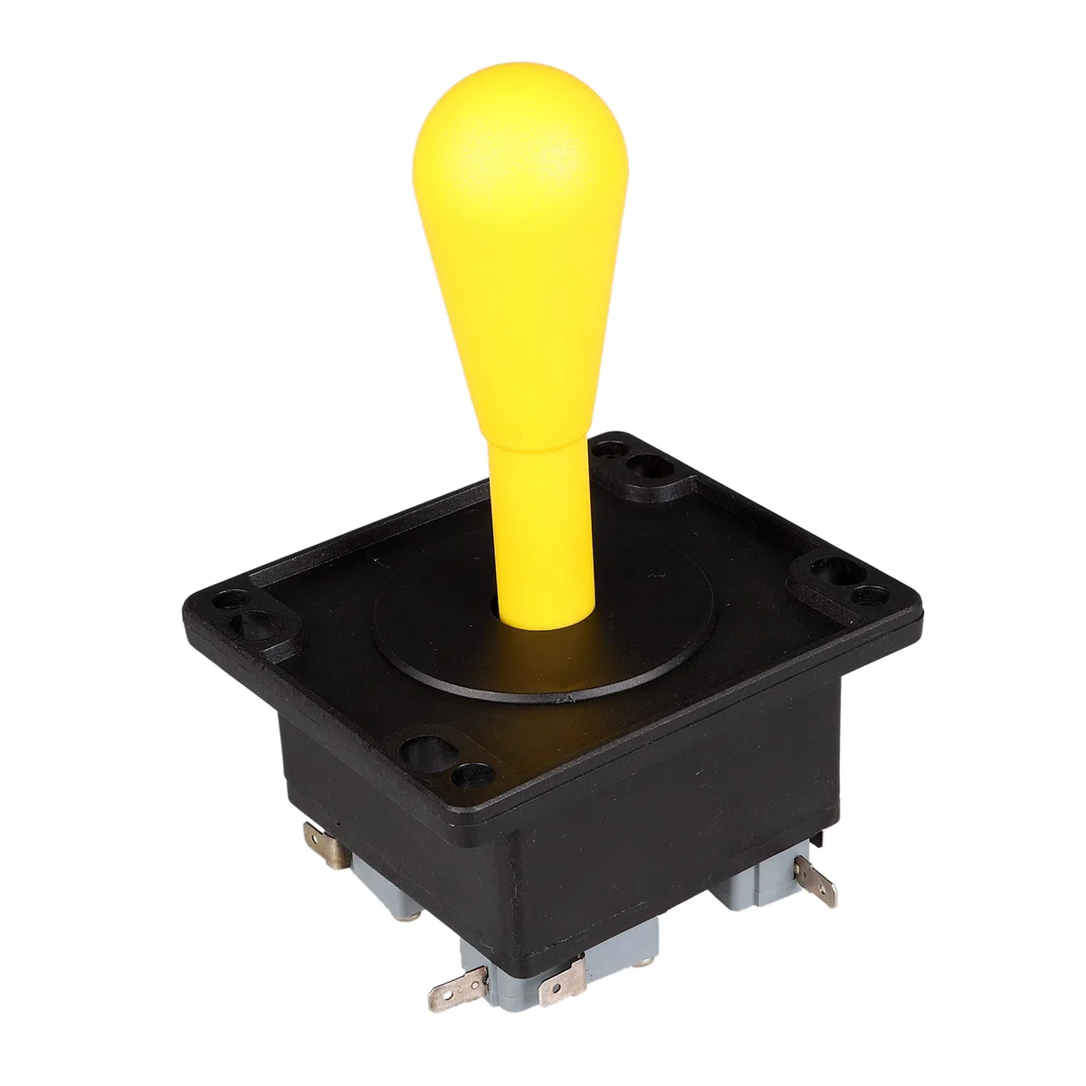 2 Player Gioco Arcade Fai da Te Kit Ellisse Ovale Happ Tipo di Joystick Maniglia + 18x Americano in Stile Arcade Pulsanti (Includere 1p 2p Start Pulsante) (Rosso e Giallo)