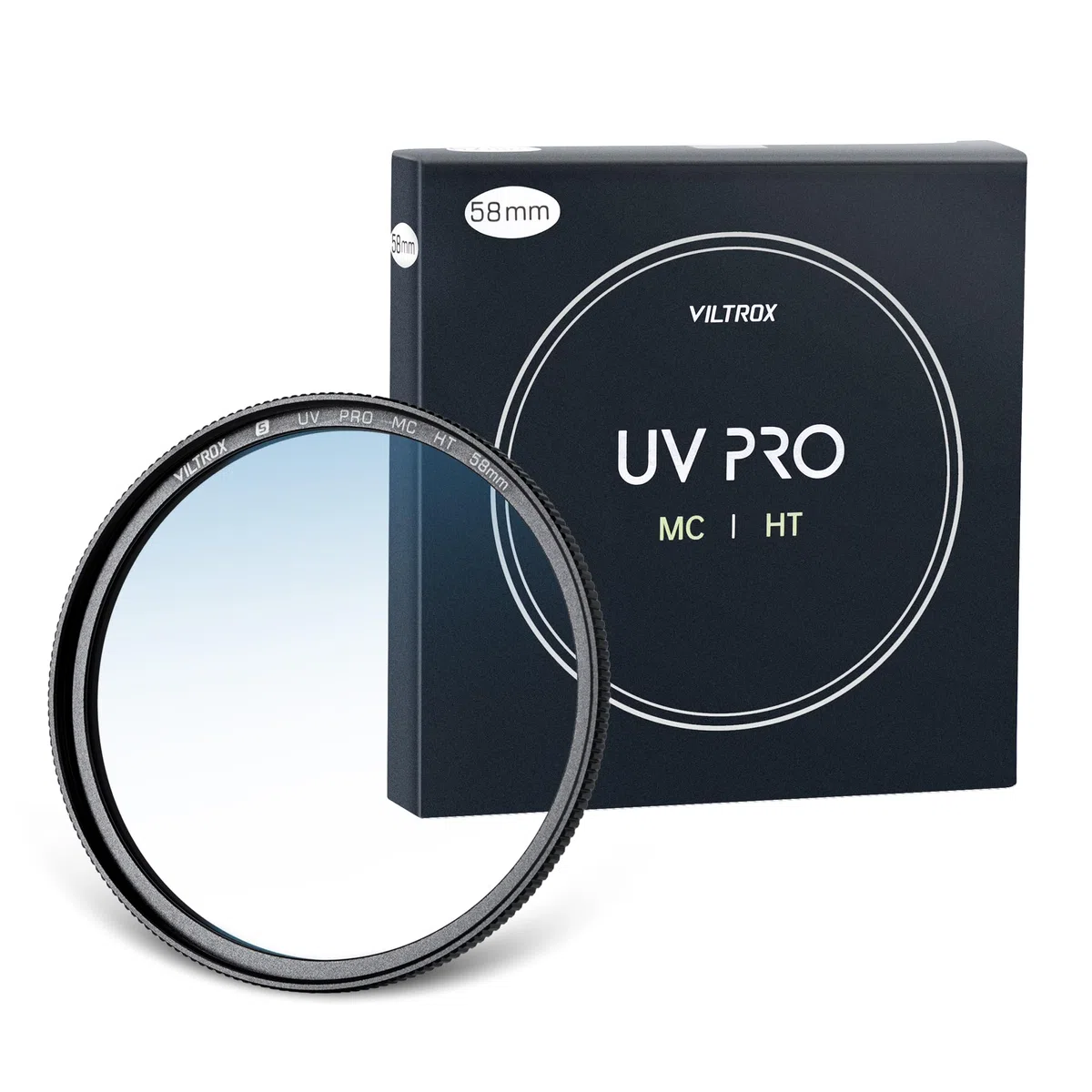 VILTROX Filtro UV MC da 58mm, MC Filtro di protezione UV 18 rivestimenti multistrato UHD, rivestimento nano, filtro UV ultra sottile resistente ai graffi per obiettivo fotocamera da 58mm